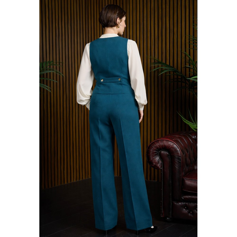 Banned - Joanna 40S Broek rechte pijpen - Blauw